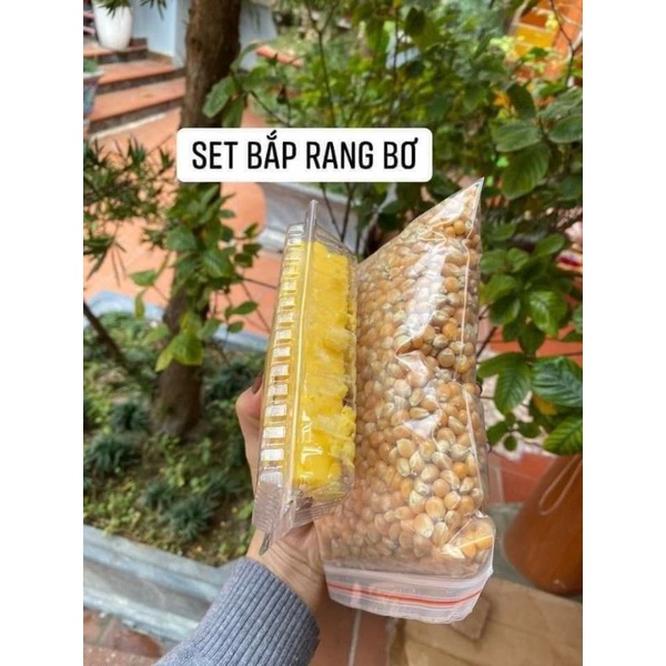 Set bắp rang bơ  LOẠI NGON  ngô nổ Mỹ siêu ngon dễ làm tại nhà 800g bắp and 200gr bơ