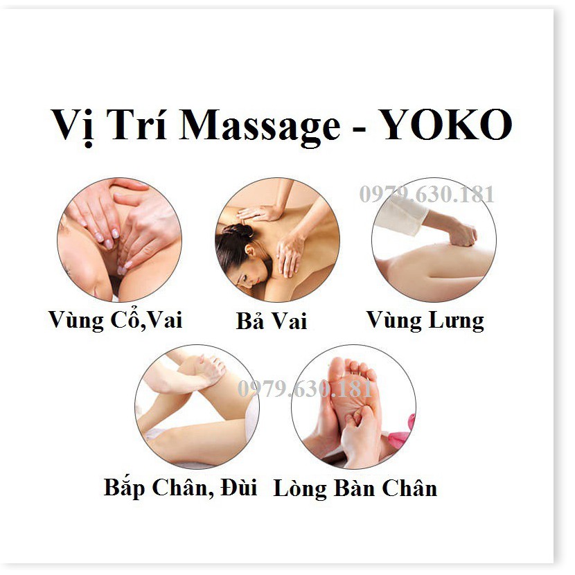 Máy Massage Đa Năng Hồng Ngoại YOKO Nhật Bản Massage vai gáy, bụng, Cổ, lưng eo, chân tay..