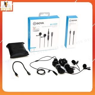 Cặp Micro Cài Áo Cho Iphone, Ipad Cổng Lightning 6m | Boya BY-M2D