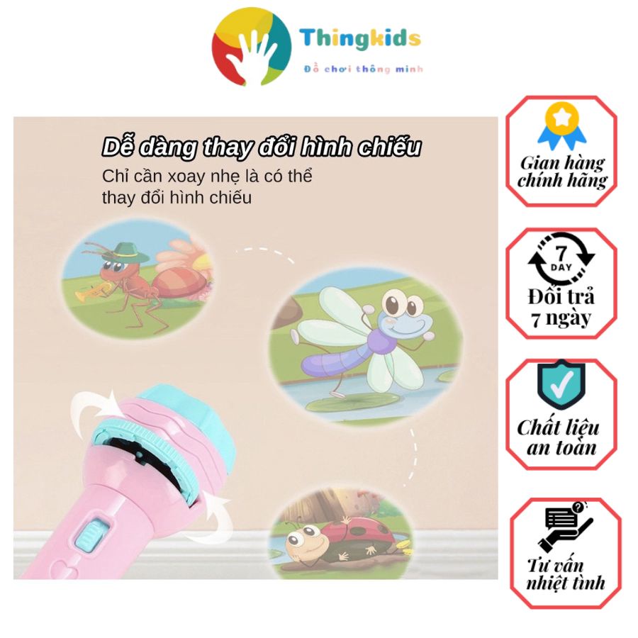 Đèn Pin Chiếu Hình Cho Bé 48 Hình - Thingkids
