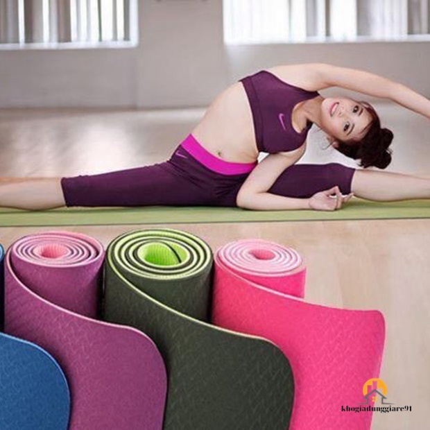 THẢM TẬP YOGA 2 LỚP 6MM DÀY ĐẸP