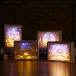 Đèn ngủ 3D bằng giấy nghệ thuật - DC015