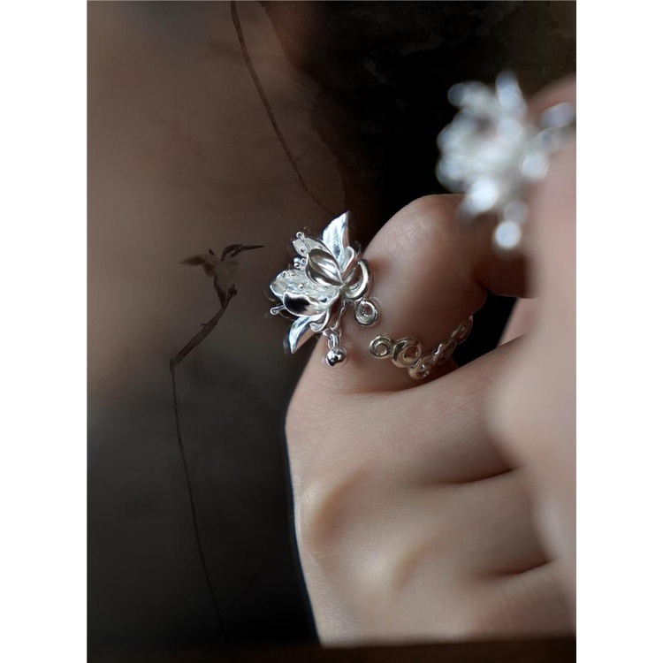 Chảo Mở♥Nhẫn Đeo Tay Kim Loại Hình Chai Rượu Thời Trang Âu Mỹ Cho Nữ