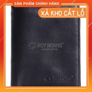 Ví nam da bò kiểu đứng màu đen ph2108