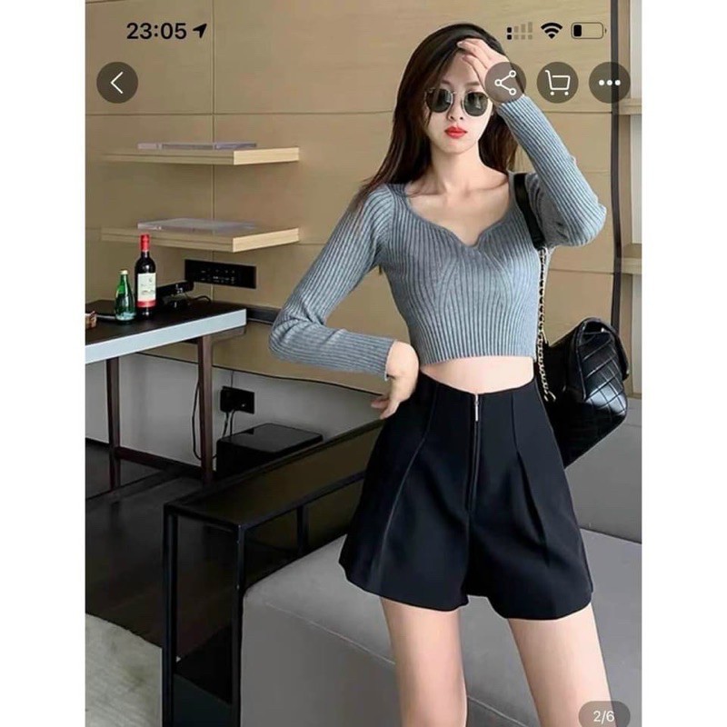 [SIÊU HOT] Quần Short Cạp Cao, Quần Đùi Cạp Khoá Đẹp M622