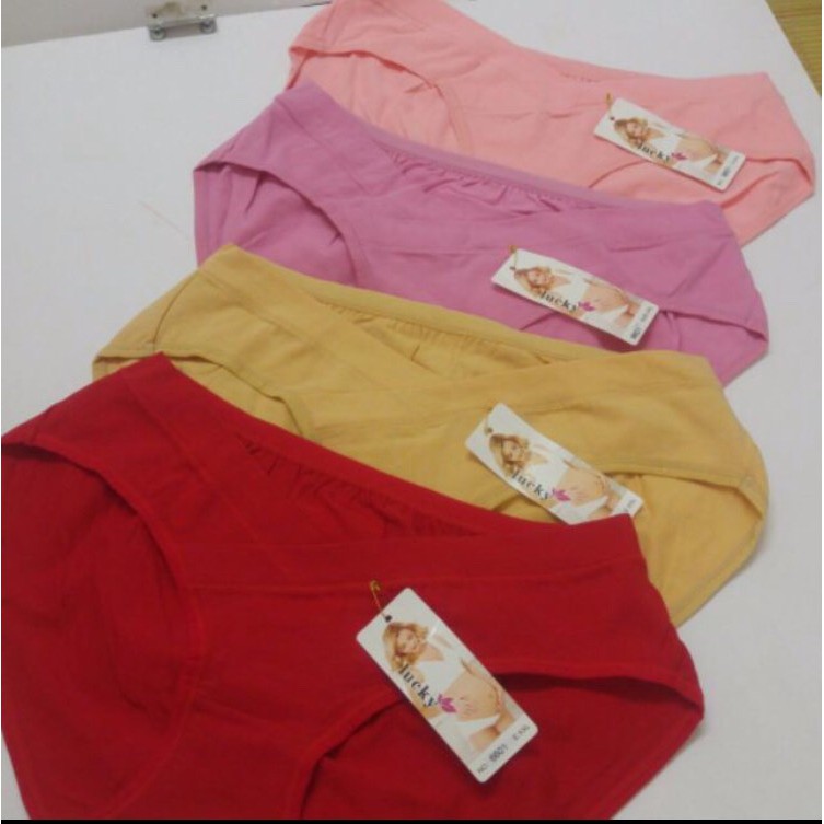 Set 2 quần lót bầu cạp chéo nâng bụng cotton siêu co giãn - hàng loại 1 (quần chip bầu)