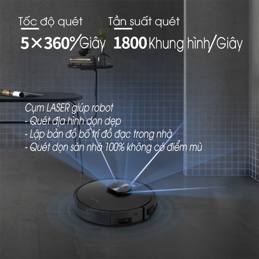 ROBOT LAU NHÀ HÚT BỤI ILIFE X900 - THƯƠNG HIỆU Ecovacs - HÀNG MỚI 100% [BẢO HÀNH 2 NĂM]