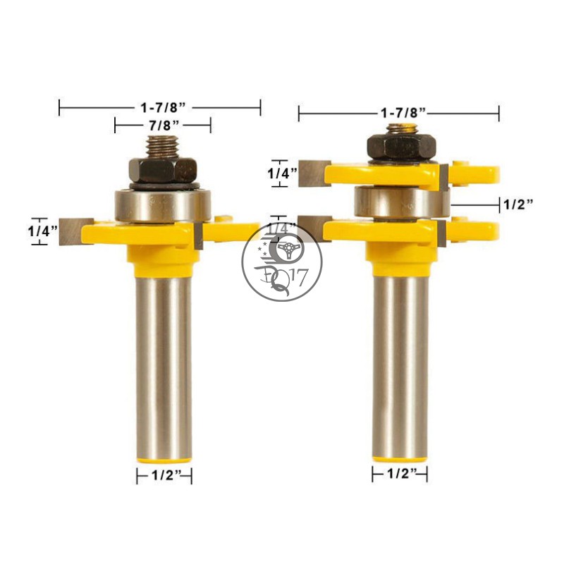 100% NHƯ HÌNH - MŨI SOI GHÉP VÁN GỖ DÀY 13-19MM