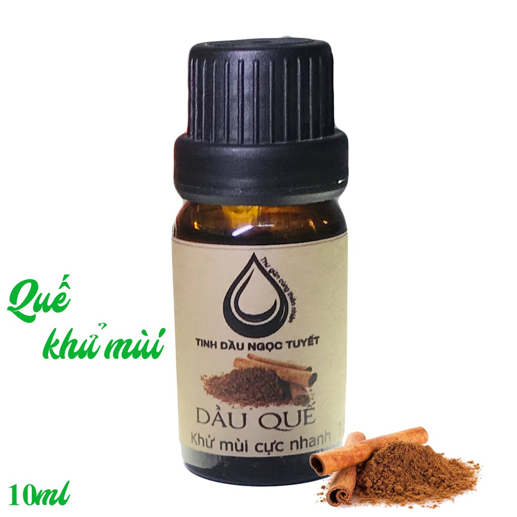 [Hàm lượng 90%] Tinh dầu quế nguyên chất Ngọc Tuyết 10ml - khử mùi, lưu thông máu