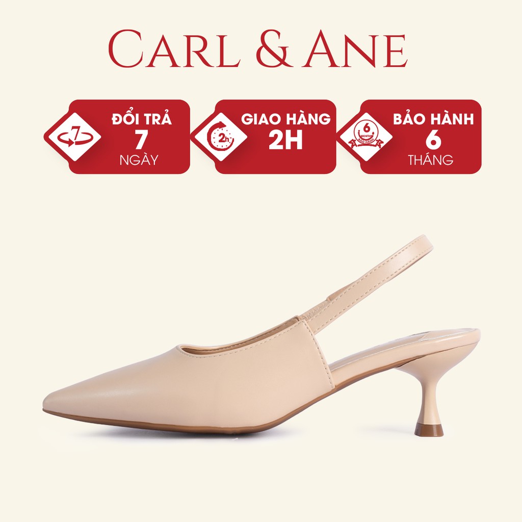 Carl &amp; Ane - Giày cao gót mũi nhọn dáng công sở cao 5cm màu nude - CL013