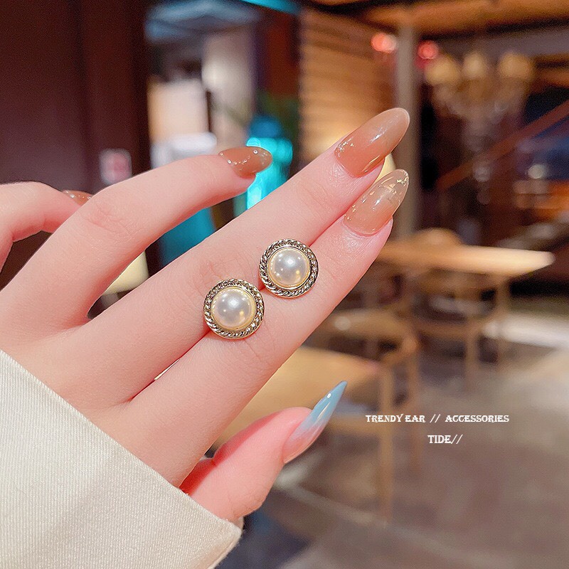 Bông Tai Hoa Tai Chuôi Bạc 925 Giả Đá Sang Trọng Phù Hợp Đi Tiệc Dobi B15