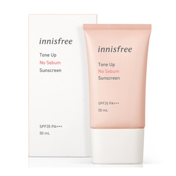 [TẶNG MẶT NẠ] Kem Chống Nắng Kiềm Dầu, Nâng Tone Da Innisfree Tone Up No Sebum Sunscreen SPF35/PA+++