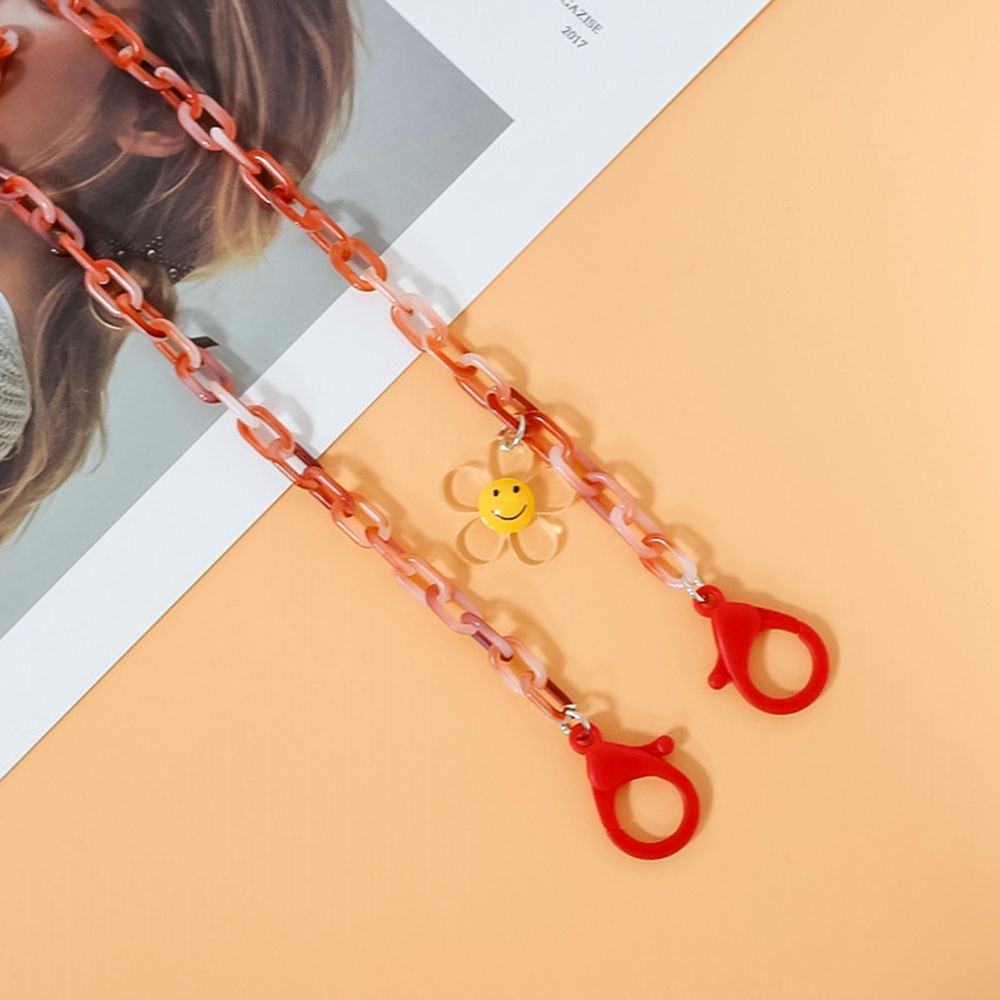 Dây Đeo Kính Chống Trượt Chống Thất Lạc Bằng Acrylic Trong Suốt Nhiều Màu Sắc