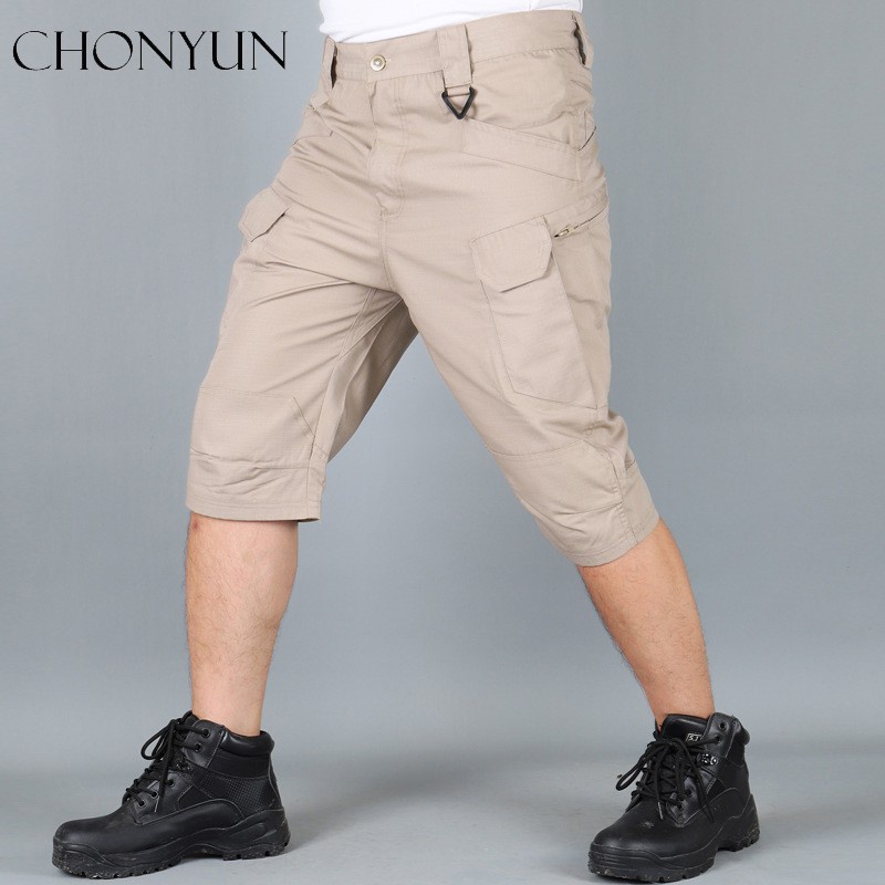 Quần ngắn chống thấm nước phối nhiều túi thời trang cá tính cho nam ix7