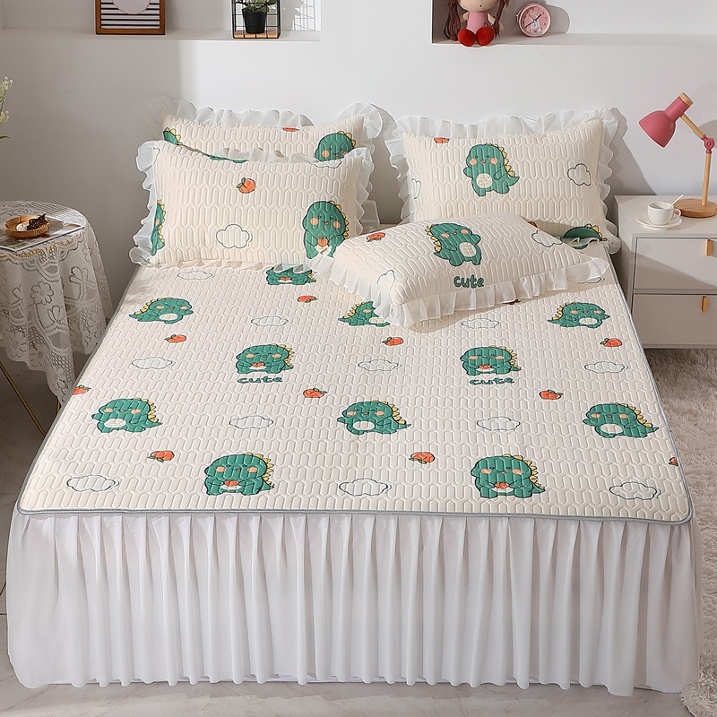 Chiếu điều hoà cao su non 5D Anivia viền bèo công chúa  mẫu mới_ hàng loại 1_ chất liệu cao su non dầy dặn mát lạnh