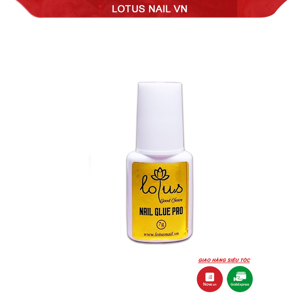 Keo dán móng, nail glue Lotus Pro siêu chắc 7g