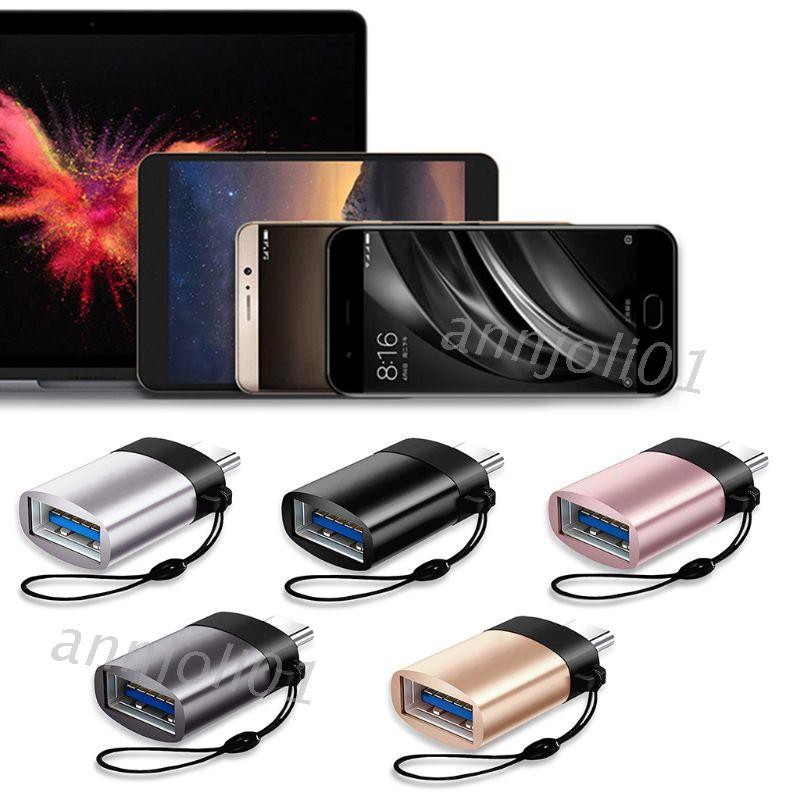 Cáp Chuyển Đổi Cổng Type C Sang Usb 3.0 Otg Cho Samsung Galaxy Huawei Xiaomi Macbook