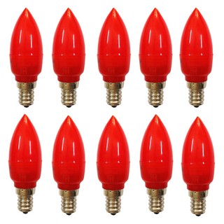 bộ 10 đèn led trái ớt tiết kiệm điện màu đỏ điện áp 220V AC (dùng trang trí bàn thờ)