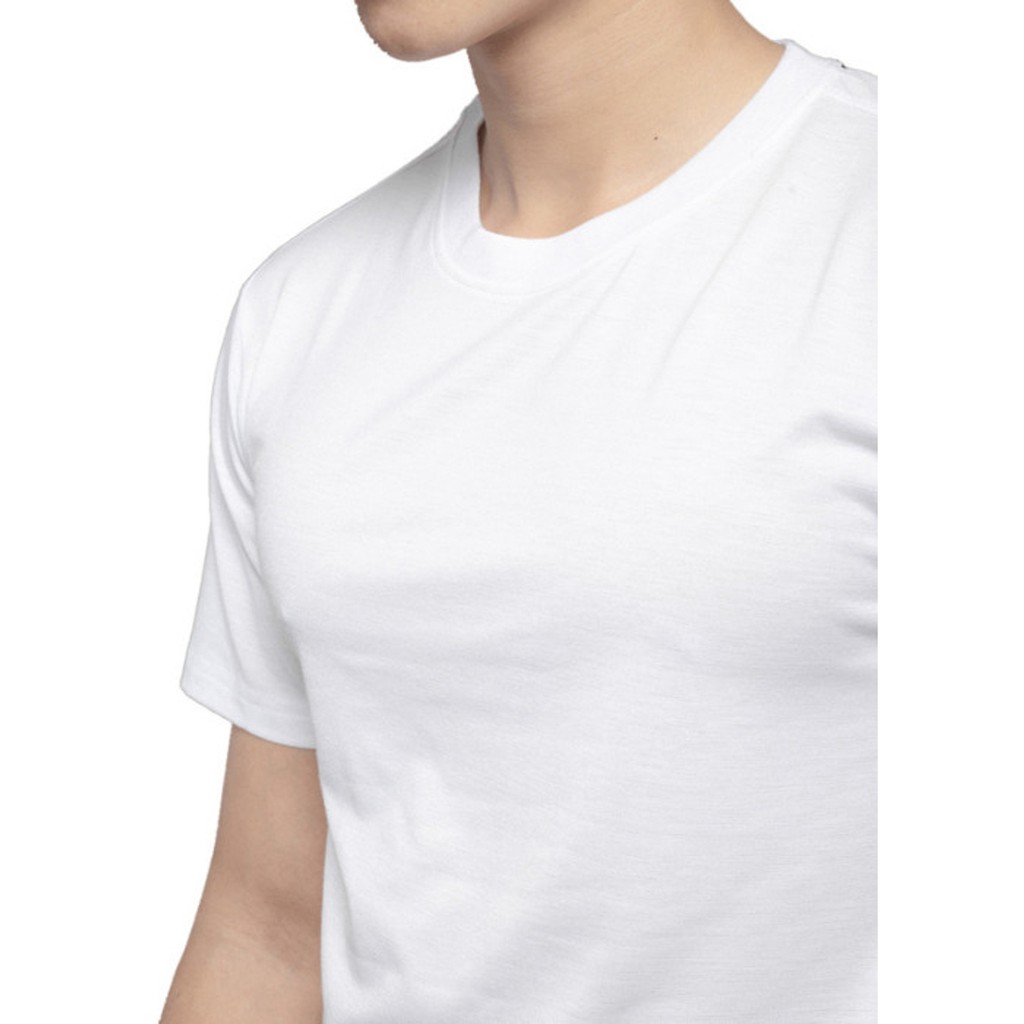 Áo Phông Nam Trơn Trắng Tay Ngắn Không Cổ Thời Trang Happylive