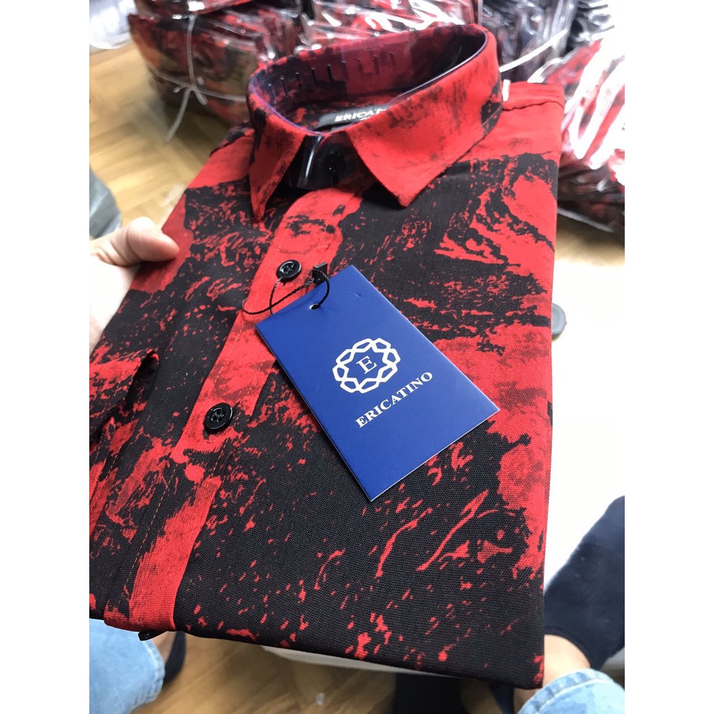 Áo Sơ Mi Nam Họa Tiết Y Hình Cao Cấp | BigBuy360 - bigbuy360.vn