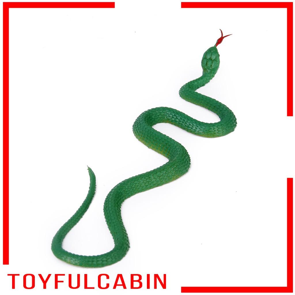 Rắn Giả Bằng Cao Su Màu Xanh Lá Dùng Trang Trí Halloween