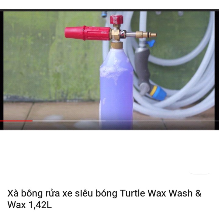 Nước rửa xe siêu bóng Turtle Wax ICE Wash & Wax 1,42L chamsocxe