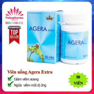 Viên uống Agera Extra Kingphar – Hỗ trợ giảm viêm xoang, viêm mũi dị ứng, hắt hơi sổ mũi, thanh nhiệt