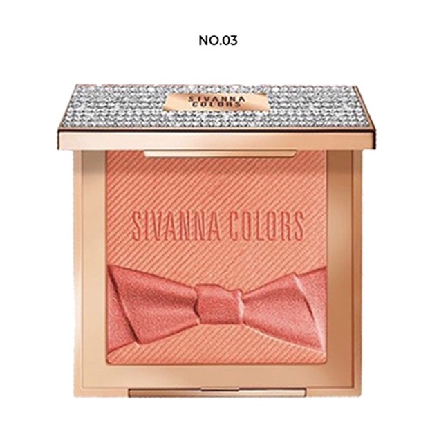 Phấn Má Hồng Trang Điểm Sivanna Colors Diamond Rose Essence Oil Blush HF4027 10g