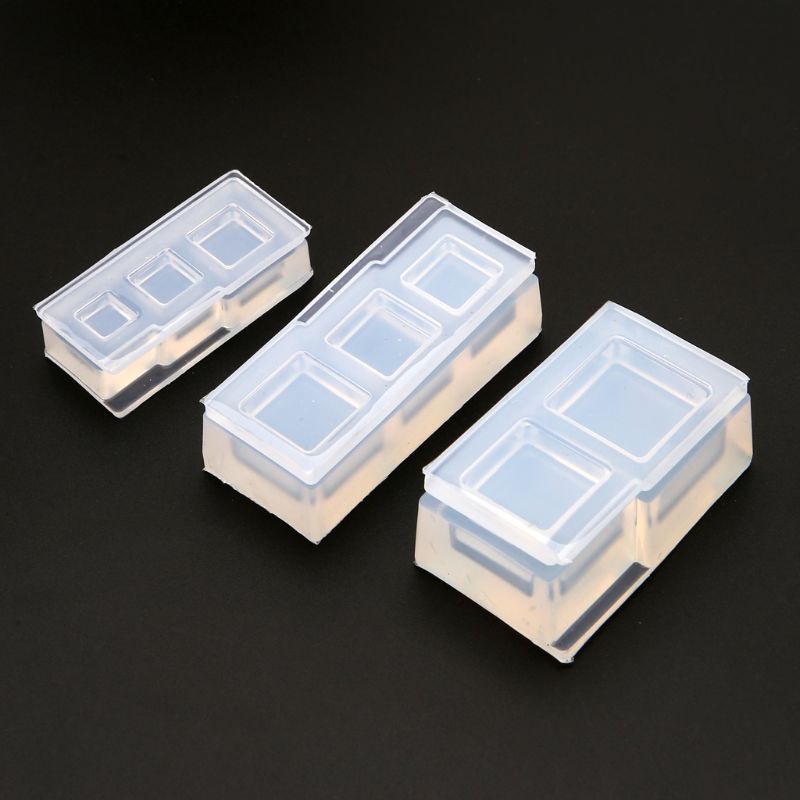 Khuôn Làm Xà Phòng 6 Ngăn Hình Oval / Tròn / Chữ Nhật Bằng Silicon Tiện Dụng