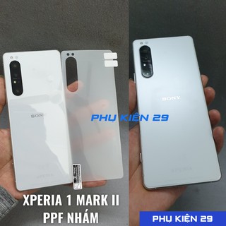 [Sony Xperia 1/ Xperia 1 Mark II / 2] Dán dẻo FULL mặt lưng PPF nhám cao cấp
