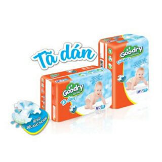 Combo 2 bịch tã dán Goodry size S46/ M42/ L38/ XL34