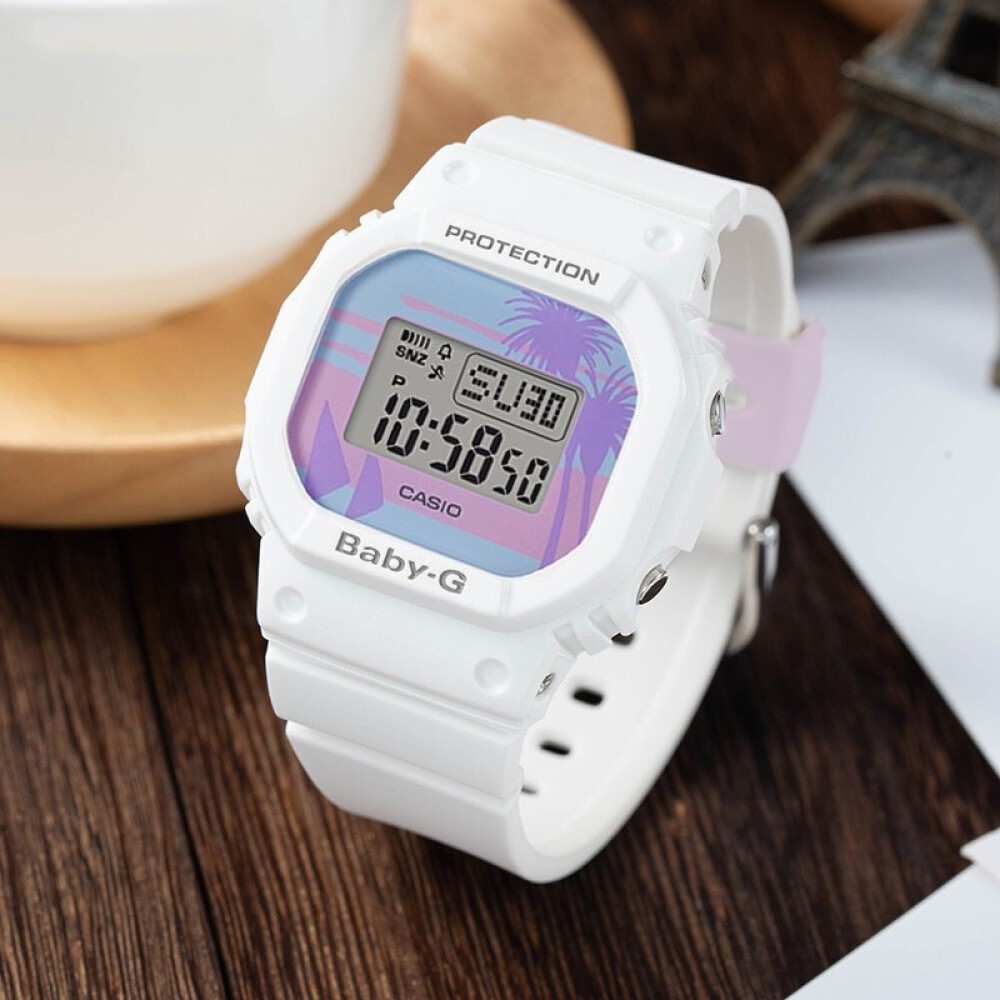 Đồng hồ nữ dây nhựa Casio Baby-G chính hãng Anh Khuê BGD-560BC-7DR