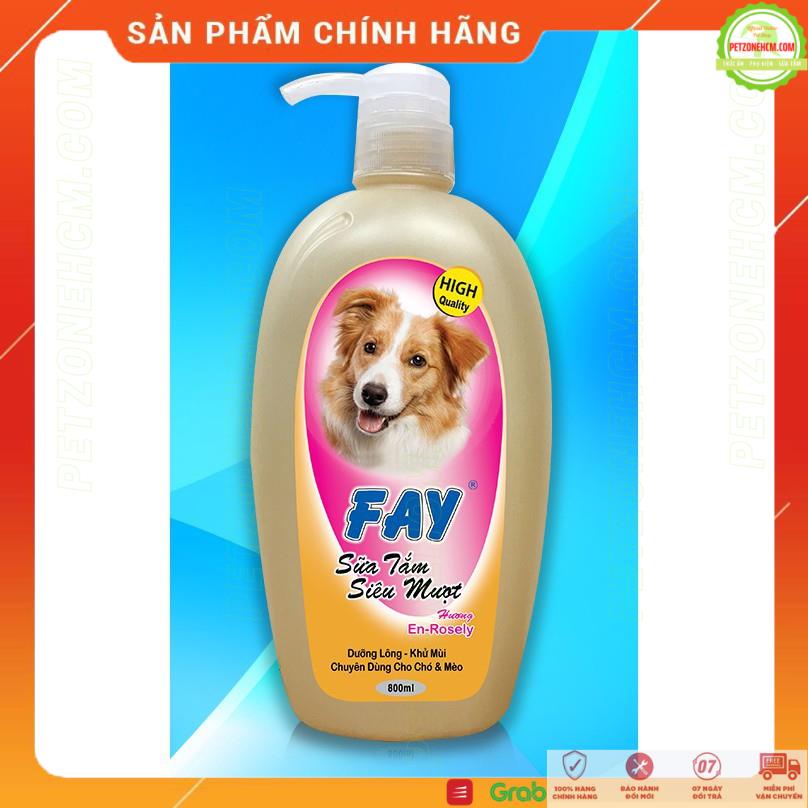 Sữa tắm cho chó mèo Fay En-rosely  FREESHIP 20K  siêu mượt hương hoa hồng 300ml|800ml dưỡng lông | khử mùi | PetZone