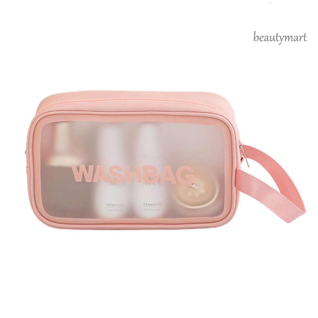 [Hàng mới về] Túi đựng mỹ phẩm bằng PVC chống thấm nước sức chứa lớn đa năng tiện dụng