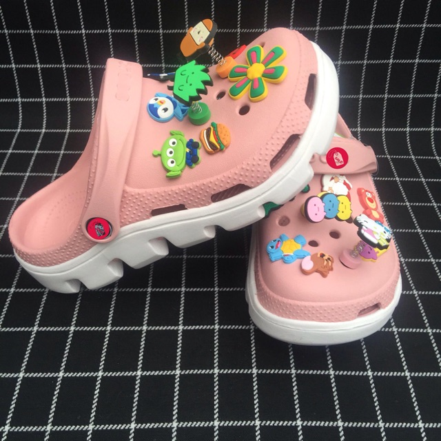 [ KÈM HỘP + 2 LÒ XO + 12 JB 2D ] Sẵn Hàng Loại Đẹp Nhất Dép Sục Đi Mưa Sẵn Nhiều Màu Nam Nữ  - Có VIDEO thực tế | BigBuy360 - bigbuy360.vn