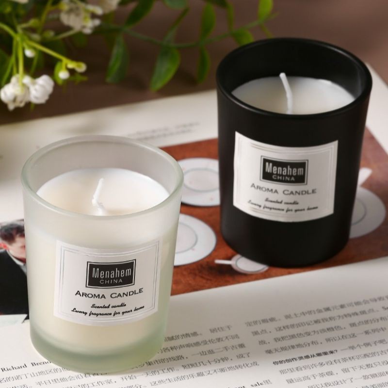 Nến Thơm Thiên Nhiên Không Khói Cao Cấp Aroma Menahem Thư Giãn Giảm Stress Nến Cốc Thơm Trang Trí Decor Phòng