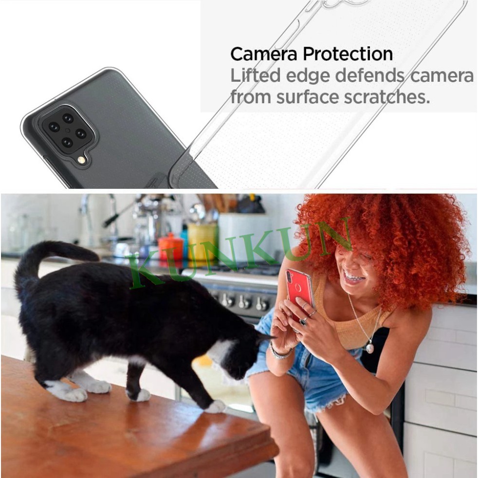 Ốp lưng Samsung A12 - Dẻo -Trong suốt - lâu ố vàng - Bảo vệ Camera không bị trầy xước - Chất liệu TPU cao cấp.