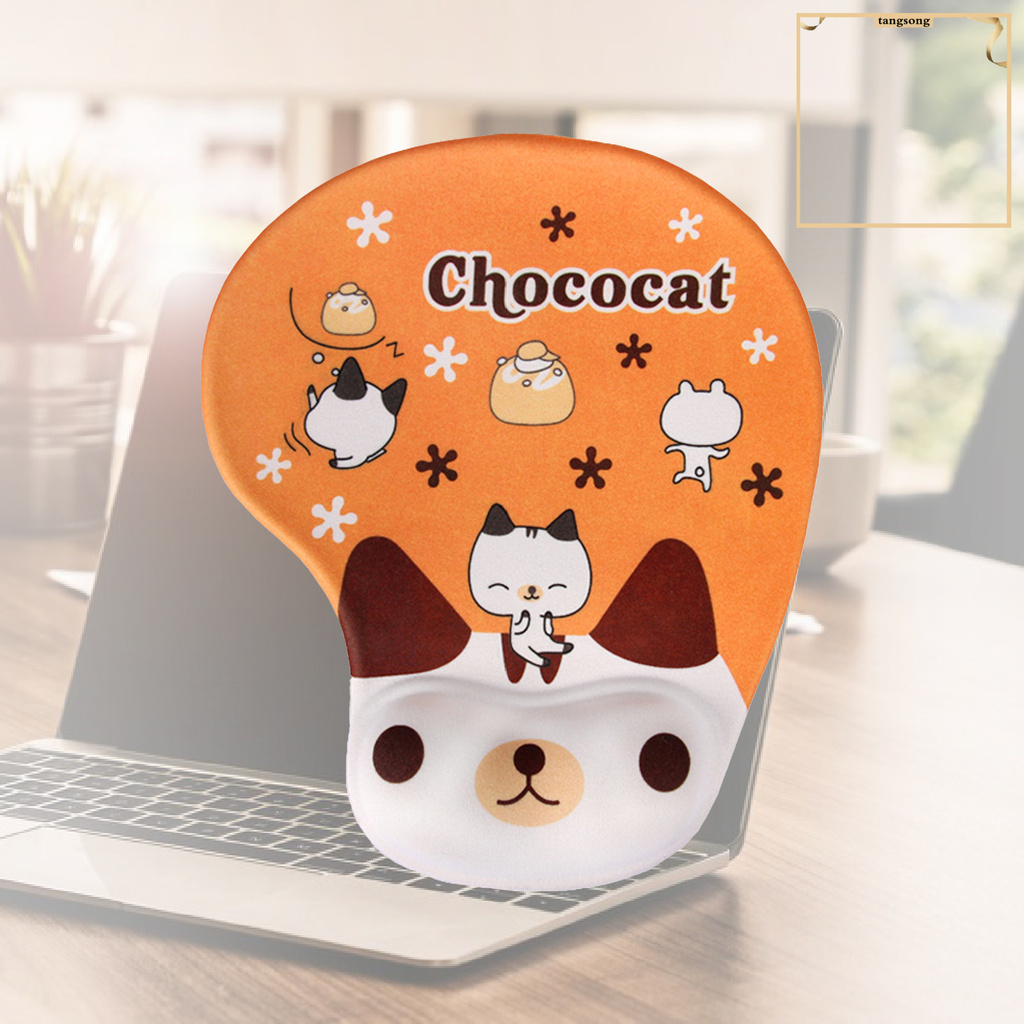 Thảm Lót Chuột Có Đệm Cổ Tay Họa Tiết Hoạt Hình 3d