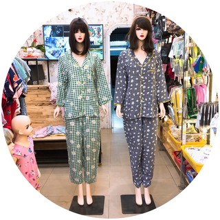 Pijama tay dài bigsize cho mẹ bầu và sau sinh (75-90kg)
