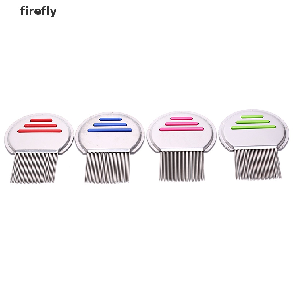 (Hàng Mới Về) Lược Chải Tóc Loại Bỏ Tóc Lice Cực Kỳ Được Làm Từ Thép Không Gỉ