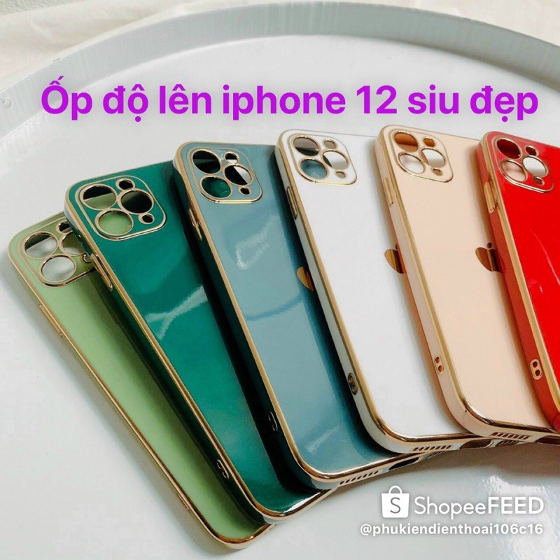 Ốp lưng iphone 6,6S Plus,7, 7Plus,8, 8Plus,XS Max, 11 Pro Max - Nhựa dẻo -- VIỀN BÓNG -- Thiết kế viền vuông