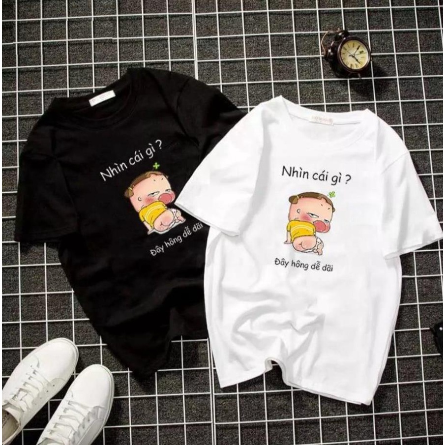 Giá Hủy Diệt - Áo thun nam Hàn Quốc form rộng in hình Quỳnh AKA  Hài hước vải dày mịn mát