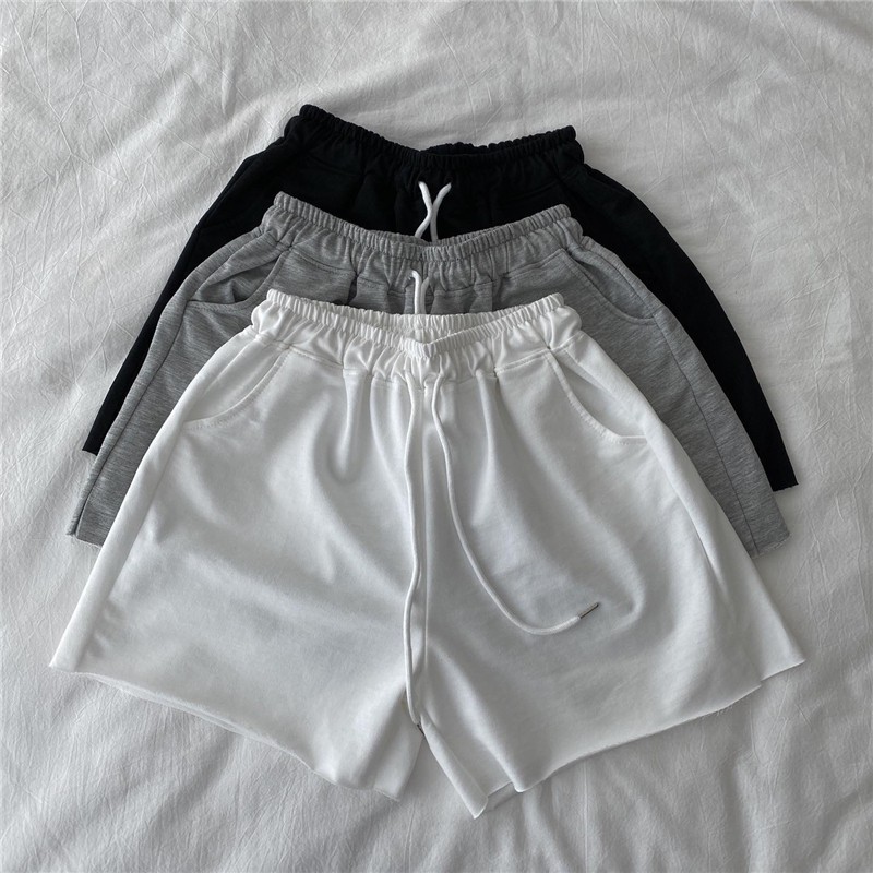 Quần Short XIAOZHAINV Lưng Thun Phong Cách Hàn Quốc Thời Trang Cho Nữ