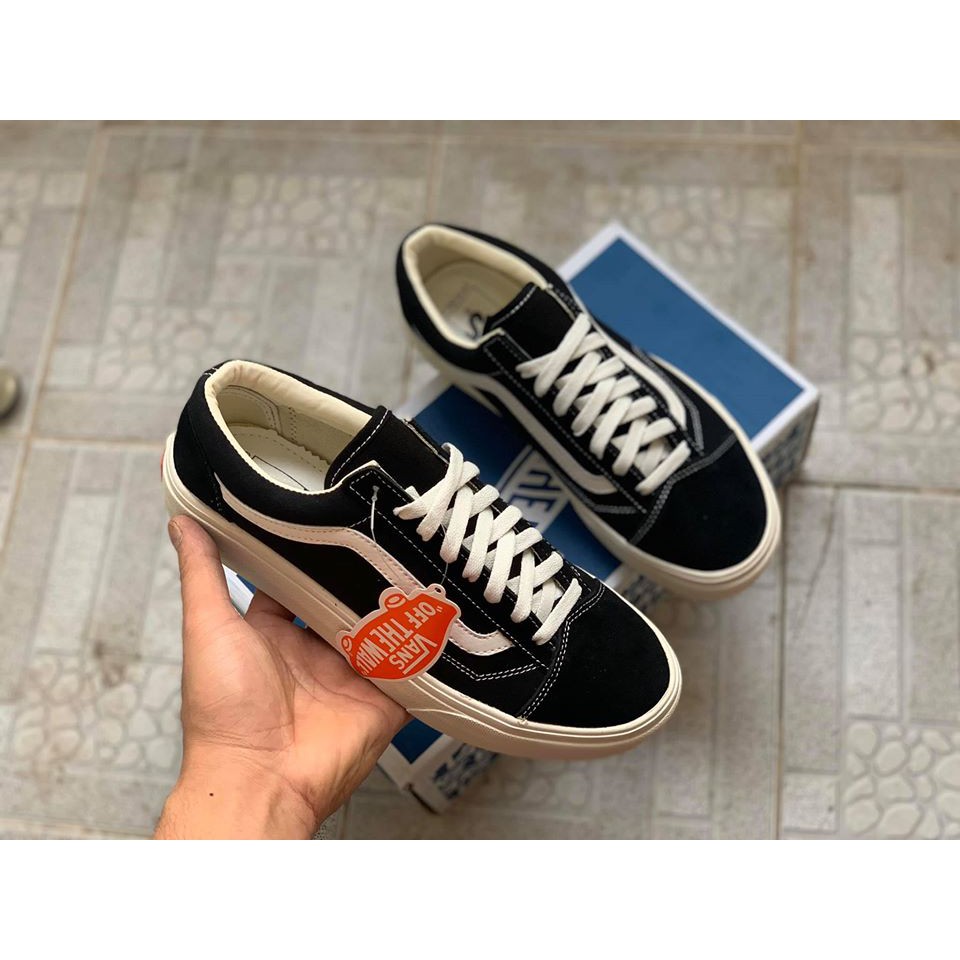 Giầy vans vault da thật lót trắng 1:1 ( full box + free ship ) ❄ . ' < , ⋆ " _