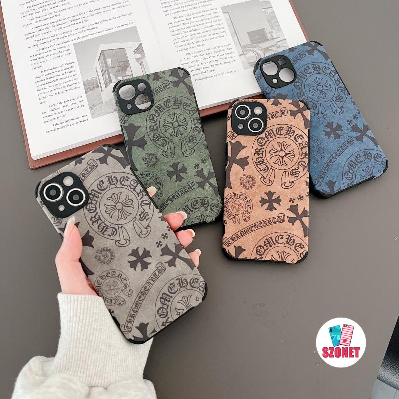 Ốp Điện Thoại Da Lộn Mềm Chống Sốc Cho iPhone 14 13 12 11 Pro Max XS XR X 8 7 Plus