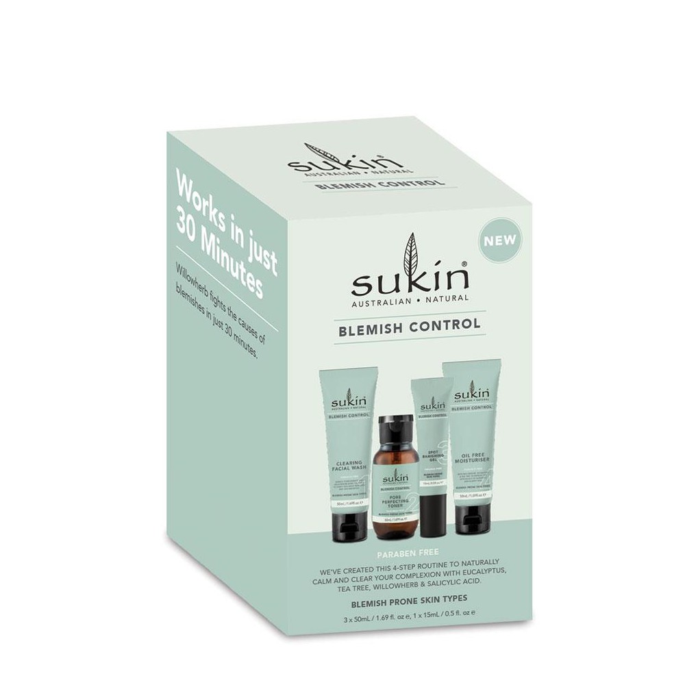 Sukin Bộ Sản Phẩm Ngăn Ngừa Mụn Blemish Control