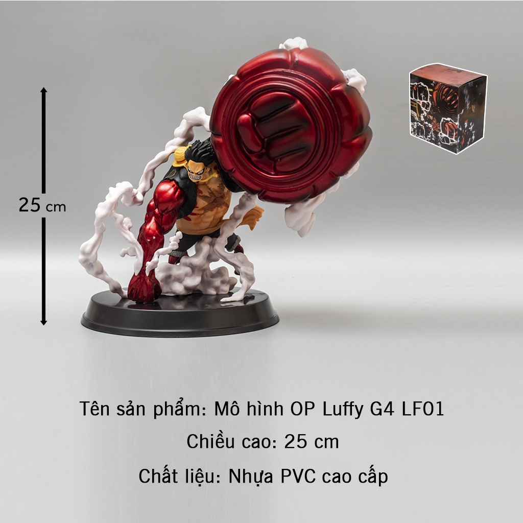 Mô hình One Piece Luffy Gear 4 King Kong - Mô hình Luffy trang trí One Piece Figure Haki Shop