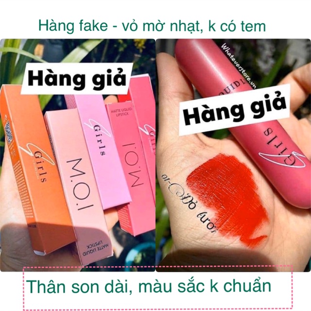 [CHÍNH HÃNG] SON KEM LÌ SGIRL - MOI BY HƯƠNG GIANG | BigBuy360 - bigbuy360.vn