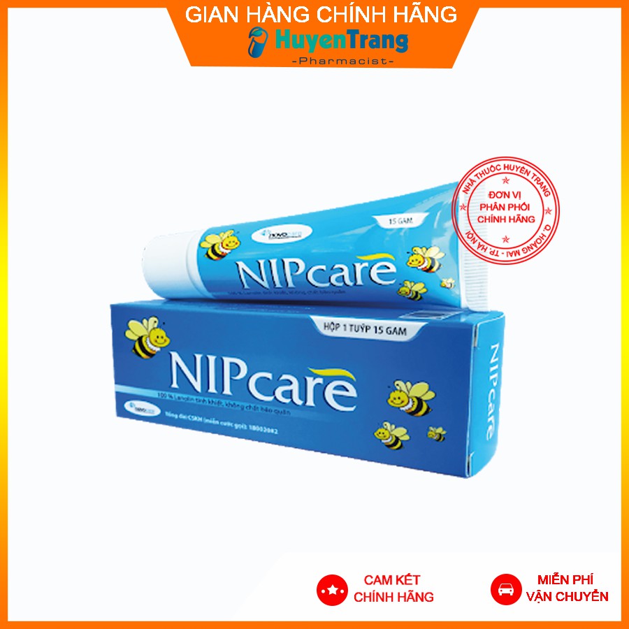 (Tặng Quà Xinh) Nipcare - Kem trị nứt đầu ti cho Mẹ - Nẻ môi, Hăm tã An Toàn cho Bé