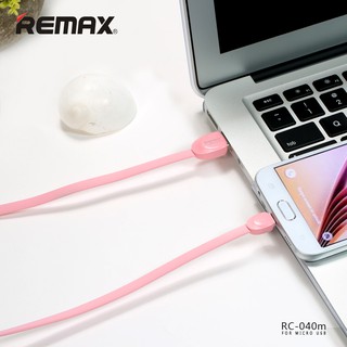 Dây cáp remax (shell rc-040, android, trắng/ hồng)